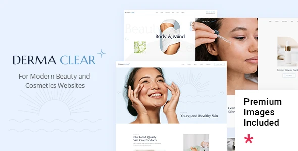 Derma Clear – Beauty Cosmetics & Skincare WordPress Theme